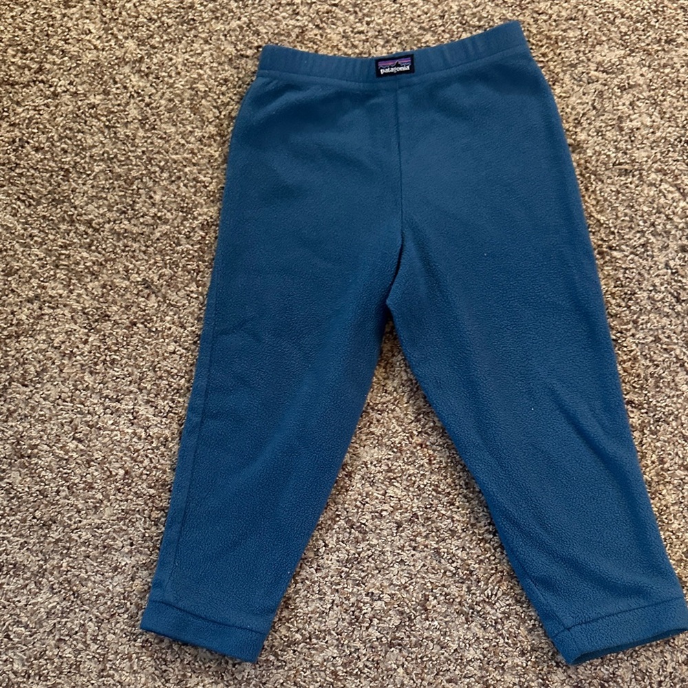 Patagonia Kids Teal Fleece Joggers